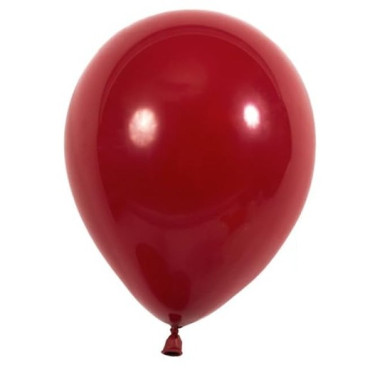 Set 12 Baloane, Cyrax, din Latex Standard, 30 cm, Rosu Inchis