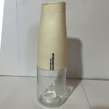 Sticla de Ulei Automata, Cyrax, Sticla pentru Lichide de Bucatarie, 23.7 x 7.25 cm, Volum 550 ml, Alba