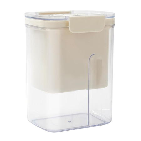 Kit Presa Pentru Branza, Cyrax, Filtru de Iaurt, Strecuratoare de Iaurt Grecesc, Filtru de lapte, 18x9.7x13 cm, Lingura Verde 20x1.6 cm, Alb