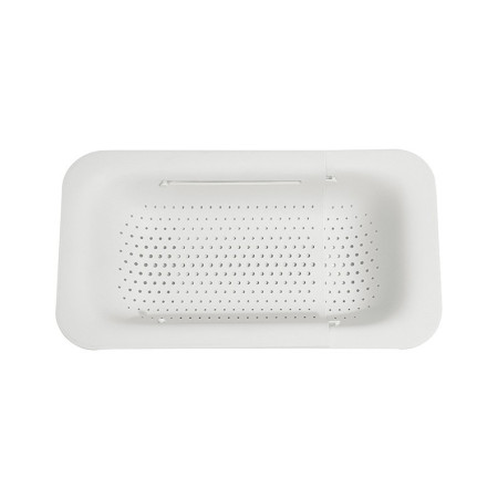 Cos de Scurgere pentru Chiuveta de Bucatarie, Cyrax, Plastic, Telescopic, 36x20x5 cm, Alb