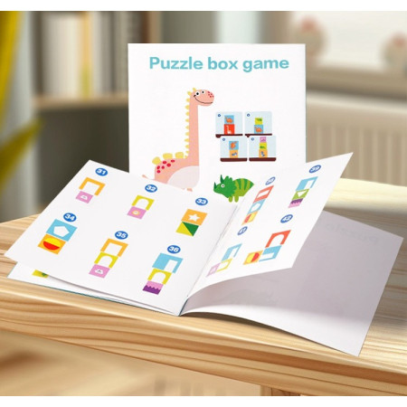 Jucarie de Construit, Cyrax, Puzzle Box, Blocuri Stivuibile, 4-6 Ani, 5 Cuburi, 48 de Modele de Construit, 1 Manual, 12.8 x 12.8 x 12.8 cm, Multicolor