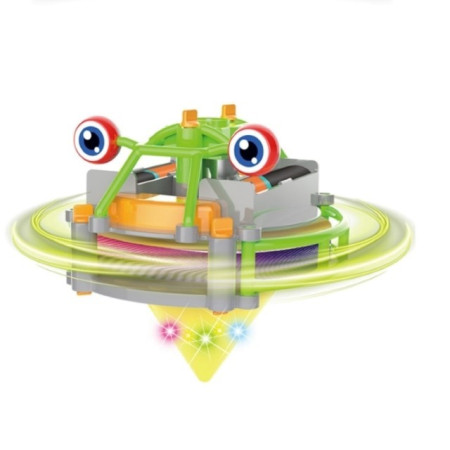 Jucarie circuit pentru copii, Cyrax, Broscuta pe monociclu, Verde