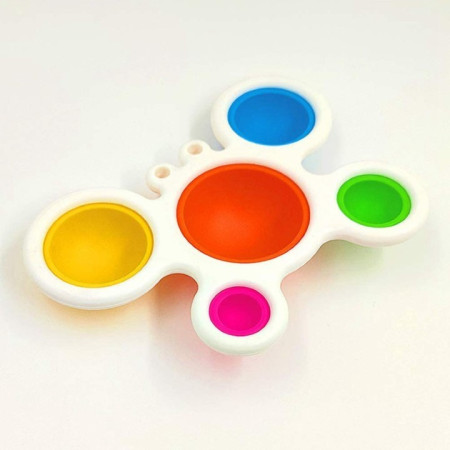 Jucarie Antistres Cyrax - Fidget Toy, Simple Dimple, Crab, Multicolor