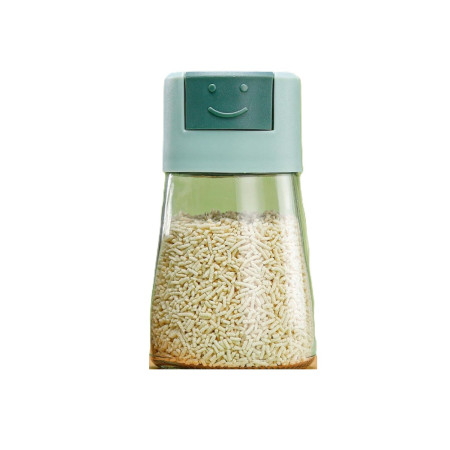 Dozator Condimente, Cyrax, din Stilca, 180 ml, Rezistenta la Umidiate, 11.3 x 6.4 cm, Masura 5g, Verde