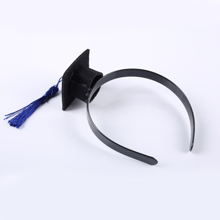 Coronita pentru Absolvent, Cyrax, Bentita cu Toca, Marime Universala, Tematica Absolvire, Negru-Albastru