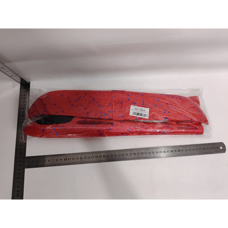 Avion planor din polistiren in punga , lungime 47 cm , Rosu , Cyrax