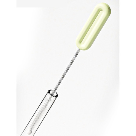 Set 7 Piese de Spalat/Uscat Biberoane, Cyrax, Portabil, Peri de Silicon, pentru Tetine, Suzete, Biberoane, Paie, Cutie Inclusa, 16.8 x 12 x 5 cm, Model Porcusor, Roz