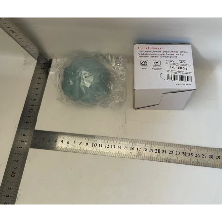 Presa Manuala pentru Usturoi, Cyrax, Model Usturoi, 7 x 7.5 cm, din Plastic, Albastru Deschis