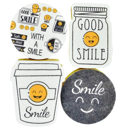 Set 4 bureti de vase Cyrax cu tematica Funny Model 2