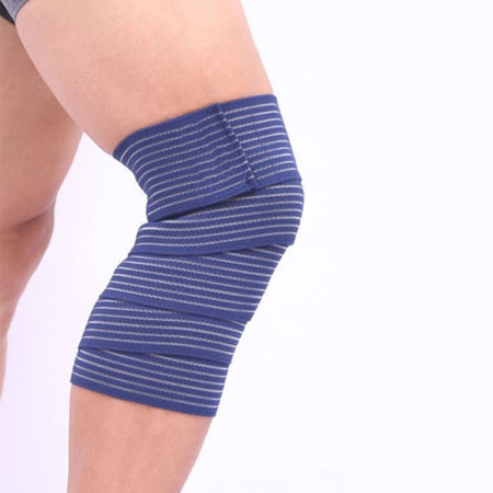 Orteza Elastica, Cyrax, Pentru Picior/Mana, cu Prindere Velcro, 7.5 x 180 cm, din Nailon, Albastru