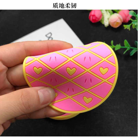 Suport pentru Pahar, Cyrax, Model Ananas, din PVC, 12 x 9 cm, Rezistent la Caldura, Roz