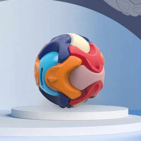 Pusculita Sub Forma de Minge, Cyrax, de Construit, se Asambleaza/Dezasambleaza, din Plastic, 16.5x16.5x16.5, Multicolor