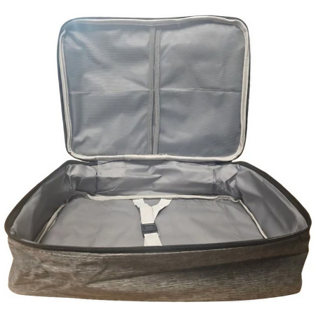 Geanta pentru Depozitare Acte si Documente,  1 Compartiment mare cu Curele Interioare, Impermeabila, 37 x 10.5 x 27 cm, Gri