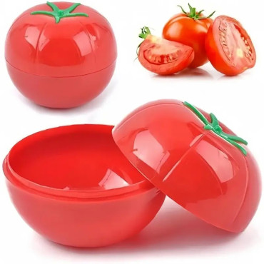 Cutie de depozitare si pastrare a alimentelor, Plastic, Cyrax, Model Rosie, 10x10x8.5 cm, Rosie