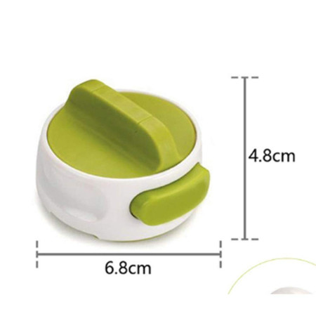 Desfacator Manual de Conserve si Sticle, Cyrax, 6.8 x 4.8 cm, din ABS + Otel, Verde/Alb