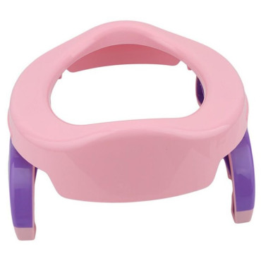 Olita Portabila 2 in 1, Cyrax, Olita + Capac de Toaleta, din Plastic, Diametru 21 cm, Roz