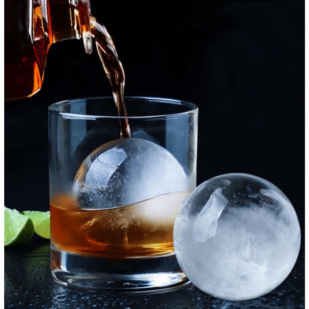 Forma cub de gheata, Cyrax, rotund, Polipropilena/Silicon, 11x7.5x7.8 cm, Gri