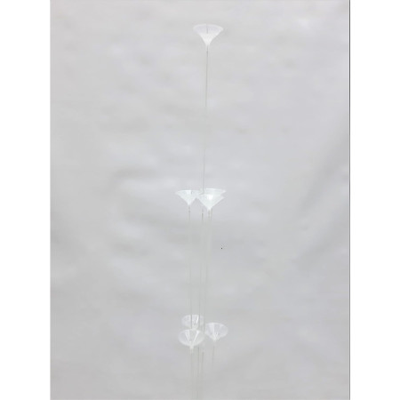 Suport pentru Baloane, Cyrax, cu Patru Straturi, pentru 9 Baloane, 80 cm, Transparent