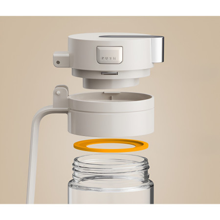 Dispenser pentru Ulei, Cyrax, Deschidere si Inchidere Automata a Rezervorul, cu Inductie Gravitationala, 550 ml, 12x7.6x20.5 cm, Alb