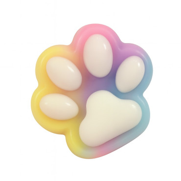 Jucarie Antistres Squishy, Cyrax, Labuta de Pisica Squeeze Toys, cu Revenire Lenta, 7.5 cm, Model 270530, Multicolor