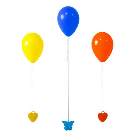 Set 4 Greutati pentru Baloanele cu Heliu, Cyrax, 32 grame, 8 grame Fiecare, Plastic, Forma Inima, Multicolor