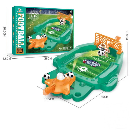 Joc de Masa Mini Fotbal Interactiv pentru Copii, Cyrax, Board Game, Mingi si Figurine Incluse, 30x19.5x6.8 cm, Multicolor