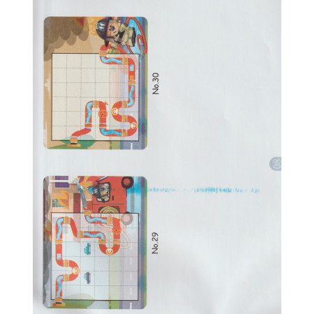 Cyrax Joc educativ magnetic de interconectare, micul pompier, 15 nivele, 9 carti, pentru copii, +3 ani, multicolor