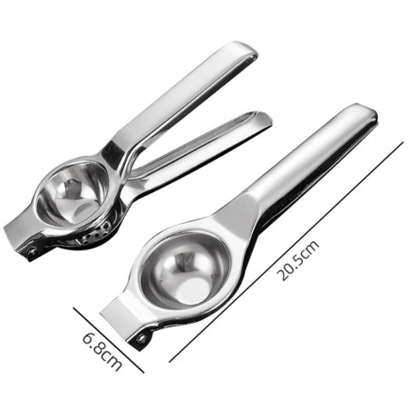 Storcator de Citrice Manual, Cyrax, Storcator de Fructe Moi, Rezistent, Usor de Folosit si Depozitat, Durabil, Calitativ, 20.5 x 7cm, Inox, Argintiu