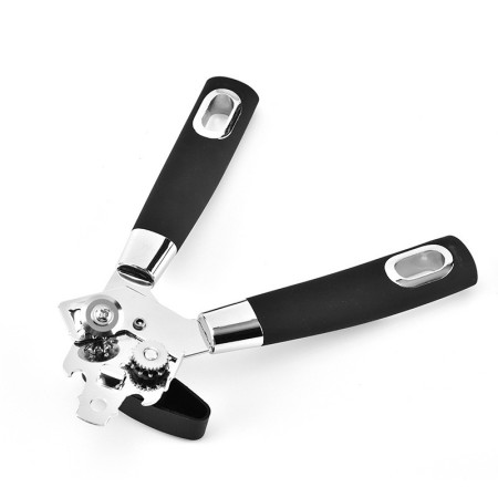 Desfacator de conserve multifunctional Cyrax, Otel inoxidabil, Maner antialunecare, ergonomic, rezistent la rugina, usor de utilizat, 21.6 x 6 cm, argintiu