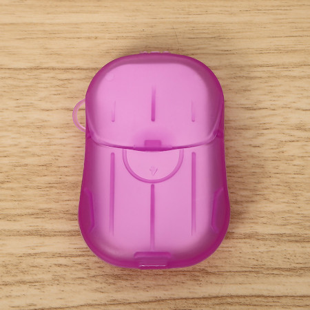 Mini Cutie de Sapun din Hartie,  de Unica Folosinta, Portabila, Potrivit pentru Calatorii, 20 buc, Roz