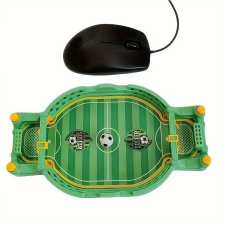 Fotbal de Masa Interactiv pentru Copii, Cyrax, cu 2 Mingi Incluse, Tabela Scor, 22.8x12x4 cm, Verde