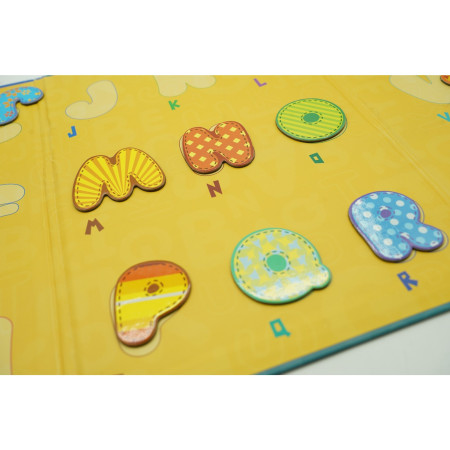 Cyrax Joc educativ magnetic tip carte, Fancy Magnetic Chartlet, 26 de piese, +3 ani, multicolor