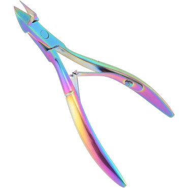 Cleste pentru Unghii si Cuticule, Cyrax, din Otel Inoxidabil, Protectie Varf, 17 x 7 x 2 cm, Multicolor