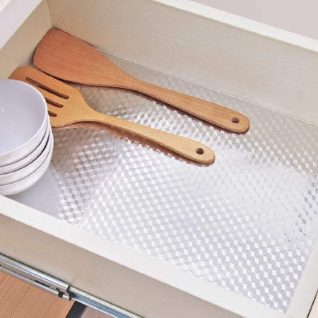 Autocolant de Bucatarie, Cyrax, Autoadeziv, Impermeabil, Rezistent la Temperaturi Ridicate, din PVC, 40 x 300 cm, Model Cub 3D, Argintiu