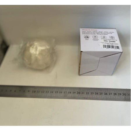 Presa Manuala pentru Usturoi, Cyrax, Model Usturoi, 7 x 7.5 cm, din Plastic, Alb