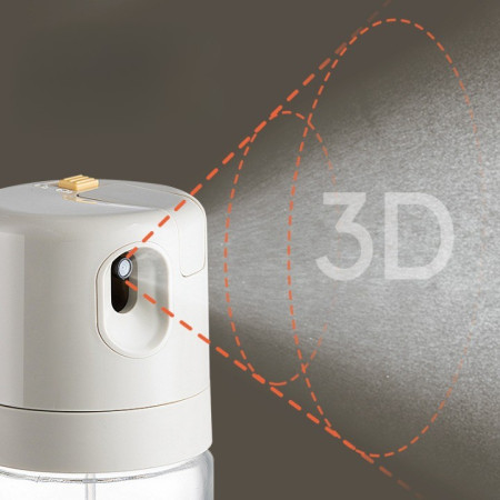 Dispenser pentru Ulei, Cyrax, prin Curgere si Pulverizare, Deschidere si Inchidere Automata a Rezervorul, 550mL, 11.4x7.8x22.8cm, Gri