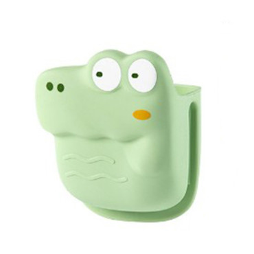 Manusa din Silicon pentru Cuptor, Cyrax, Anti-Alunecare, pentru Capace, Oale, Tigai, de Uz Casnic, Rezistent la Temperaturi Inalte, Model Animat, 10x12 cm, Verde