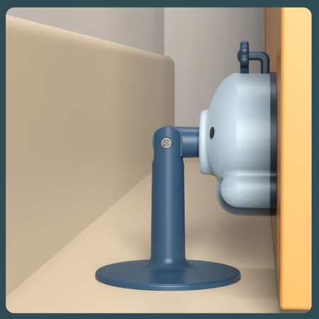 Opritor de Usa,  din Silicon, cu Prindere de Podea, Anti-Coliziune, 5.5 x 5.5 x 5.5cm, Albastru