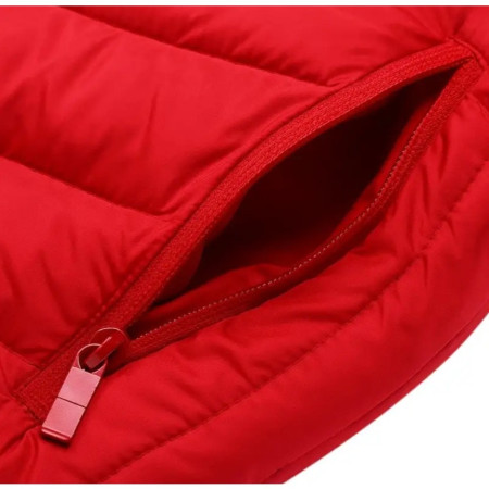 Vesta cu Incalzire,  Unisex, 2 Zone de Incalzire, Umplutura Bumbac, 3 Trepte de Temperatura, Incarcare USB, Rosu, 58 - 65 kg, Marime XL