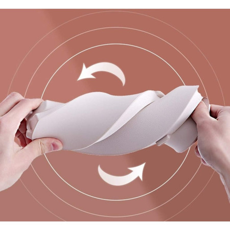 Olita pentru Copii, Cyrax, +6 luni, Compartiment Detasabil, cu Capac, Antiderapanta, din Plastic, Colac Moale, Model Animat Ciclop, cu Maner, 33 x 21 x 45 cm, Albastru/Portocaliu