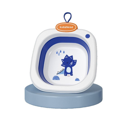 Lavoar Pliabil, Cyrax, pentru Copii 1-8 Ani, Model Animat, din PP+TPE, 32x29x10 cm, Albastru