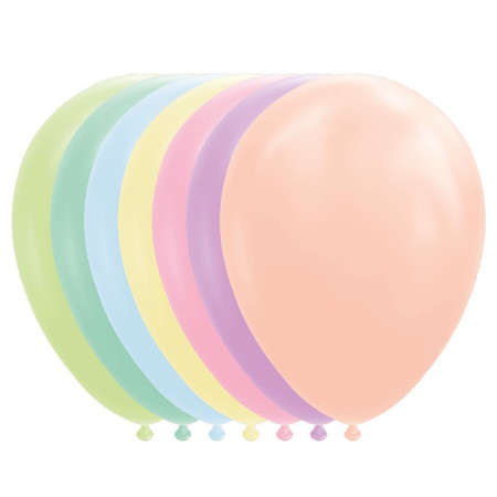 Set 12 Baloane, Cyrax, din Latex Macaroon, 30 cm, Galben