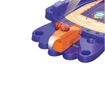 Joc de Masa Mini Baschet Interactiv pentru Copii, Cyrax, Mingi Incluse, 25.5x19.5x13.5 cm, Mov