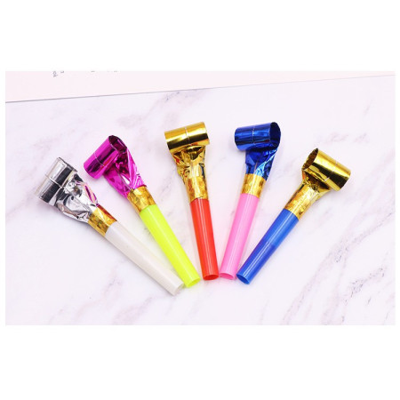 Set 6 Suflatori, Cyrax, pentru Petrecere, Tematica Aniversare, 8 cm, Multicolore