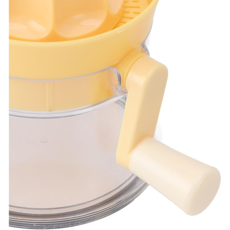 Storcator de Citrice Manual, Cyrax, Rezistente, Usor de Folosit si Depozitat, Durabil, Calitativ, 16.5x13cm, Transparent/ Galben