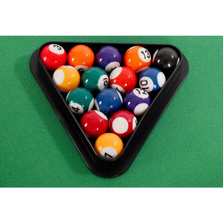 Mini Masa de Biliard pentru Copii, Cyrax, Durabil, Usor de Transportat, 2 Tacuri, 16 Bile, 69x37x60 cm