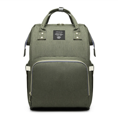 Rucsac Multifunctional pentru Mamici, Cyrax, din Panza Oxford, Compartimentare Multipla, Impermeabil, 43 x 18 x 26 cm, Verde Army