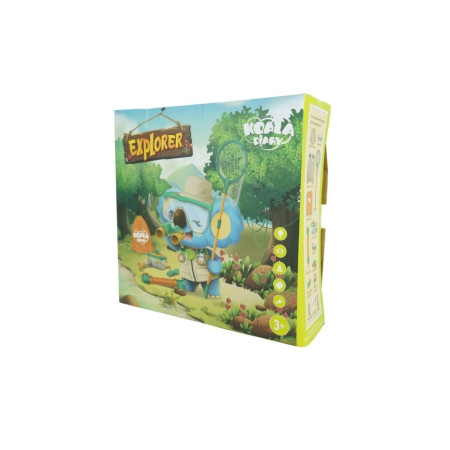 Cyrax Set camping micutul explorator pentru exterior, 3 accesorii vestimentare, 9 ustensile de joaca, 8 carti educative cu insecte, +3 ani, multicolor