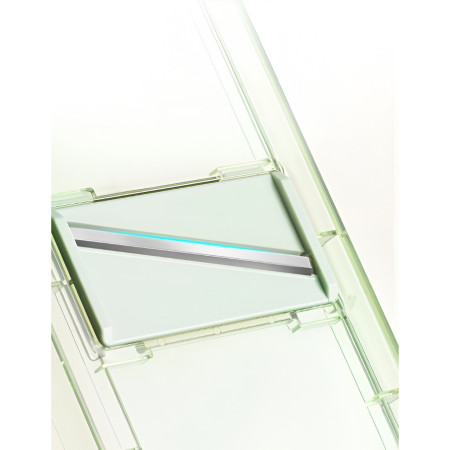 Feliator Multifunctional, Cyrax, 3 in 1, pentru Fructe si Legume, 6 Piese, Maner, Lame de Inox, Recipient Stocare, Protectie Mana, ABS, 35x12x9.4 cm, Verde