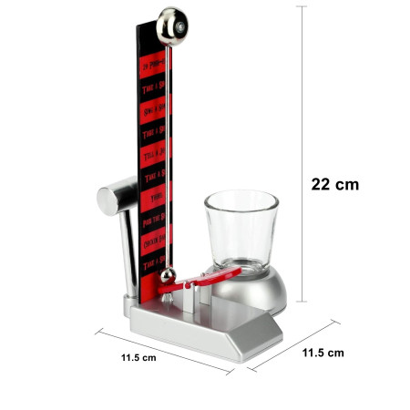 Joc de baut Hammershot cu Pahar Shot Cyrax, 22 cm, Material Sticla, Plastic, Fier, Multicolor